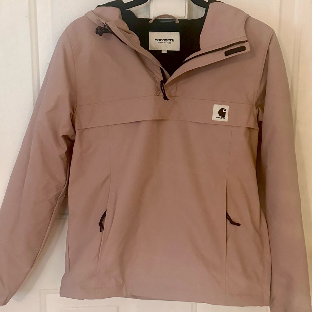 Carhartt WIP (Work In Progress) pink Nimbus fleece lined shell jacket